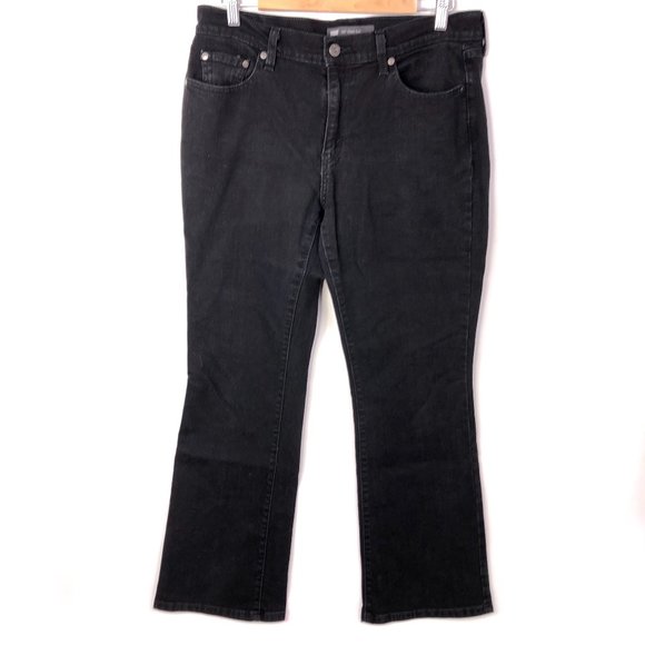 Acne studios bootcut black jeans. Size 28. Fits a